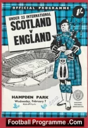 Scotland v England 1968 – U23 International Hampden