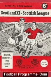 Scotland X1 v Scottish League 1962 – at Hampden Park