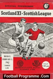 Scotland X1 v Scottish League 1962 – at Hampden Park