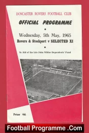 Doncaster Rovers + Stockport County v Selected X1 1965