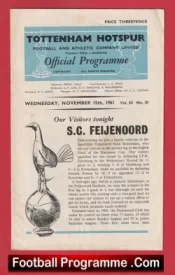 Tottenham Hotspur v Sport Club Feyenoord 1961