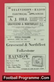 Gravesend Northfleet v Folkestone 1962 – Semi Final Channel League