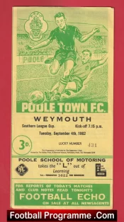 Poole Town v Weymouth 1962 – Southern League