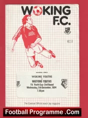 Woking v Watford 1984 – FA Youth Cup