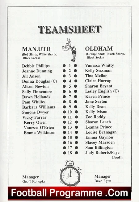 Manchester United Ladies v Oldham Athletic 1996 - Man Utd Women - Image 3