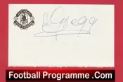 Manchester United Harry Gregg Autographed Signed Sheet Man Utd