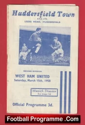 Huddersfield Town v West Ham 1958 – Denis Law + Munich Disaster