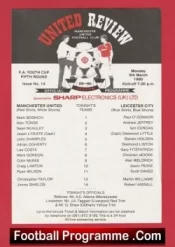 Manchester United v Leicester City 1990 – Youth Cup + Ryan Wilson Giggs