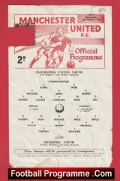 Manchester United v Liverpool 1966 – Youth Match + Brian Kidd