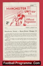 Manchester United v Great Britain Olympic X1 1964 – Friendly