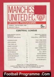 Manchester United v Sheffield United 1982 – Man Utd Reserves Macari
