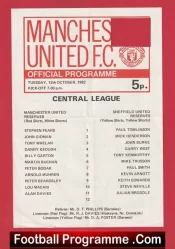 Manchester United v Sheffield United 1982 – Man Utd Reserves Macari