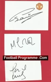Manchester United Autograph Collection – Ibrahimovic – De Gea – Giggs Plus