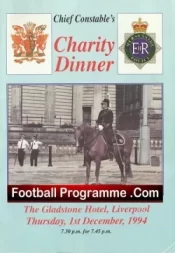 Liverpool Police Chief Constable Charity Dinner 1994 – Signed Denis Law