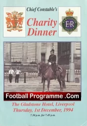 Liverpool Police Chief Constable Charity Dinner 1994 – Signed Denis Law