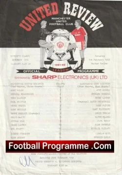  Manchester United v Manchester City 1976 - Youth Cup Semi Final Football Programme .COM Football Programmes Memorabilia