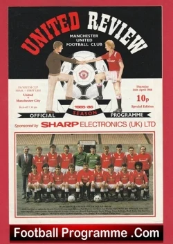  Manchester United v Manchester City 1992 - Reserves Game Darren Ferguson Football Programme .COM Football Programmes Memorabilia