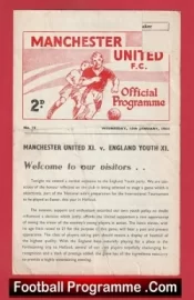 Manchester United v England 1964 – Youth Game at Old Trafford