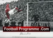 Manchester United Denis Law Autograph Signed Large Glossy Picture Man Utd