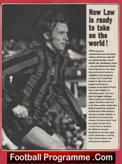 Manchester City Denis Law Autograph Signed Picture