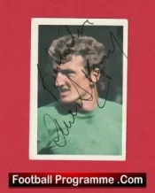 Manchester United Alex Stepney Signed Football Sticker