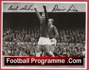 Manchester United Denis Law Autographed Signed Picture Man Utd
