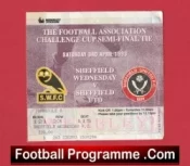 Sheffield Wednesday v Sheffield United 1993 – FA Cup Semi Final Ticket
