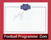 Everton Jimmy Tansay Autograph Signed Crested Card