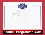 Everton Jimmy Tansay Autograph Signed Crested Card