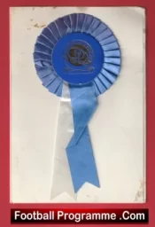 Queens Park Rangers Autograph Signed Birthday Card & Rosette QPR
