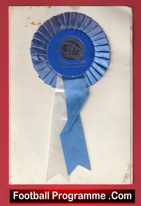 Queens Park Rangers Autograph Signed Birthday Card & Rosette QPR - Image 2