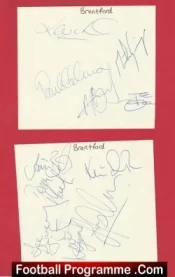 Brentford Multi Autographed Signed Sheet