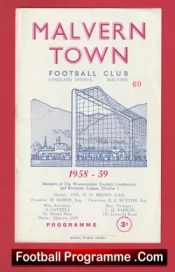 Malvern Town v Quarry Bank Celtic 1959 – Worcester League Cup