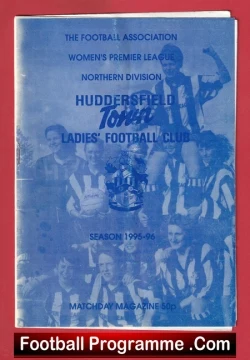  Ilkeston Town Ladies v Bradford City 1996 - Womens Football Football Programme .COM Football Programmes Memorabilia