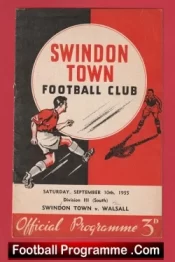 Swindon Town v Walsall 1955 – 1950s