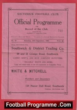  Grimsby Town v Middlesbrough 1946 - 1940s Old Football Programmes Football Programme .COM Football Programmes Memorabilia