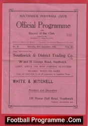 Southwick v Lancing 1948 – 1940s Old Football Programme