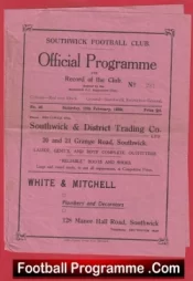 Southwick v East Grinstead 1949 – 1940s Old Football Programmes