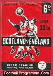 Scotland v England 1960 – U23 International Ibrox Denis Law