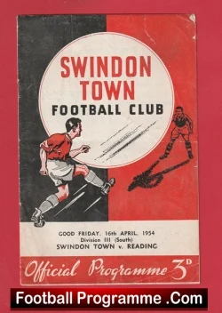  Brighton Hove Albion v Swindon Town 1948 - 1940s Football Programme .COM Football Programmes Memorabilia