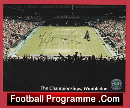 Wimbledon Tennis Autograph Signed Picture of ? - Help - Image 2