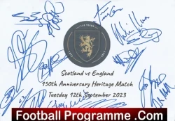  Partick Thistle Football Team Multi Signed Autographed Sheet Football Programme .COM Football Programmes Memorabilia