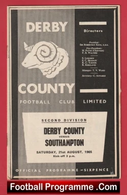  Derby County v Manchester United 1966 - FA Cup Pirate Issue Football Programme .COM Football Programmes Memorabilia