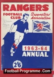 Glasgow Rangers Football Club Supporters Annual 1963 – 1964