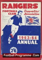 Glasgow Rangers Football Club Supporters Annual 1963 – 1964