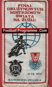 Poland Final Speedway Pennant Flag 1974 Polish Polska