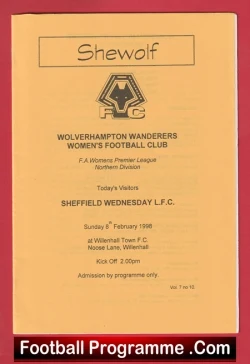  Bradford City Ladies v Wolverhampton 2000 - Womens Football (Copy) Football Programme .COM Football Programmes Memorabilia