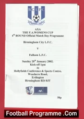 Birmingham City Ladies v Fulham 2002 – Womens Football