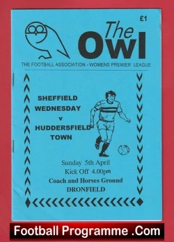  Garswood Saints Ladies v Sheffield Wednesday 2000 - Womens Football Football Programme .COM Football Programmes Memorabilia