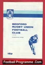  Bedford Rugby v Llanelli 1980 Football Programme .COM Football Programmes Memorabilia